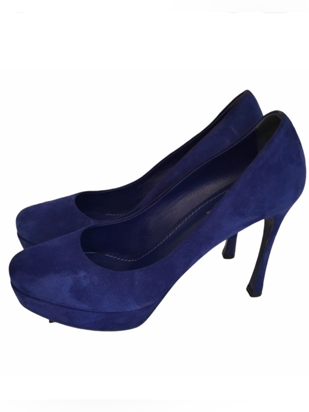Yves Saint Laurent Cobalt "Tribute" Platform Pump